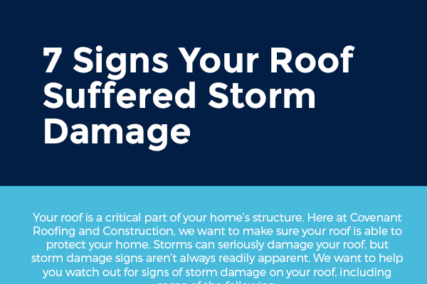 Watch Out for These Signs of Storm Damage on Your Roof! [infographic]